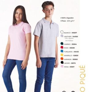 Polo Piqué Infantil CODIGO 32412