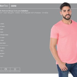Playera Poly-CottonTee CODIGO C0250
