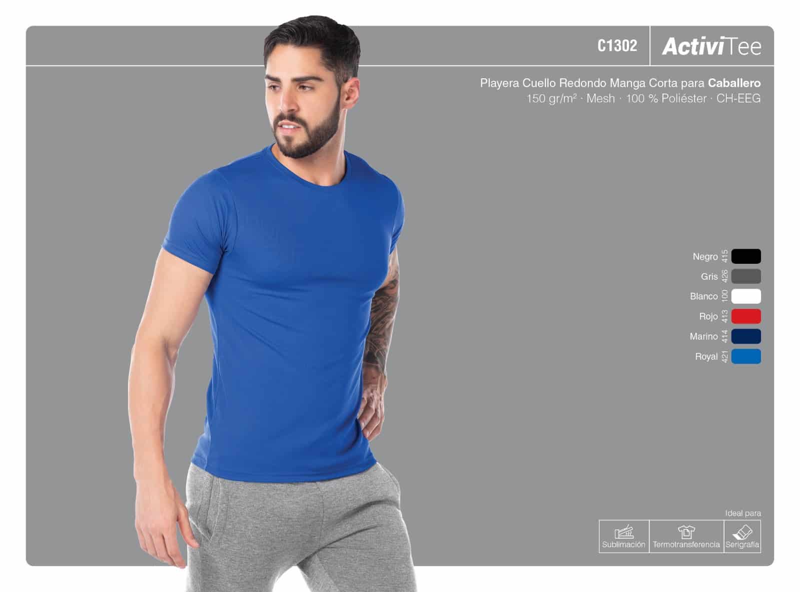 Playera ActiviTee CODIGO C1302 - EFIMEX