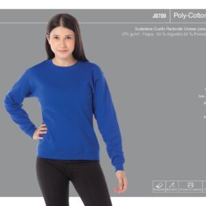 Sudadera Poly-Cotton Fleece CODIGO J0700