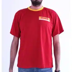Playera deportiva cuello redondo bicolor. MODELO 27087